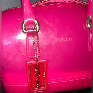 Pink furla purse